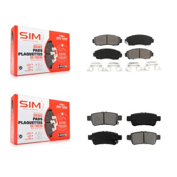 Front Rear Semi-Metallic Brake Pads Kit For 2005-2010 Honda Odyssey KSM-100050
