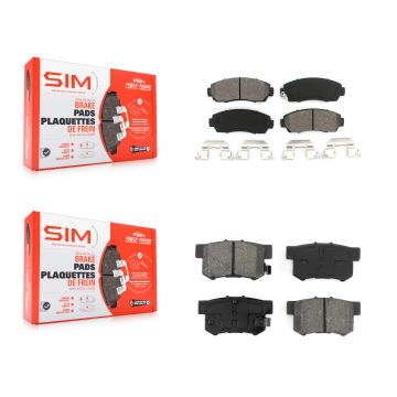 Front Rear Semi-Metallic Brake Pads Kit For Acura RDX KSM-100051