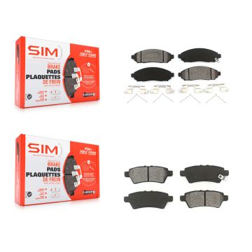 Front Rear Semi-Metallic Brake Pads Kit For Nissan Pathfinder Xterra KSM-100054