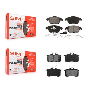 Front Rear Semi-Metallic Brake Pads Kit For Volkswagen Jetta Beetle Audi A3 KSM-100058