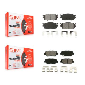 Front Rear Semi-Metallic Brake Pads Kit For 2011 Hyundai Accent KSM-100066