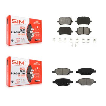 Front Rear Semi-Metallic Brake Pad Kit For Chevrolet Malibu Pontiac G5 G6 Cobalt HHR Aura KSM-100071
