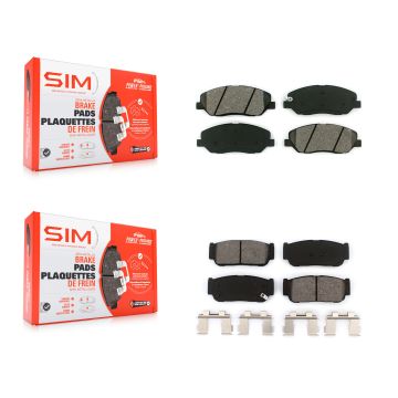 Front Rear Semi-Metallic Brake Pads Kit For Hyundai Entourage Kia Sedona To 04/27/06 KSM-100083