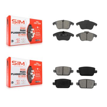 Front Rear Semi-Metallic Brake Pads Kit For Land Rover LR2 Volvo S80 KSM-100113