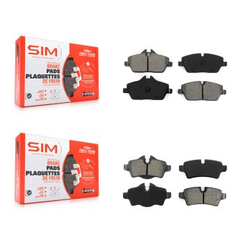 Front Rear Semi-Metallic Brake Pads Kit For Mini Cooper With 280mm Diameter Rotor KSM-100115
