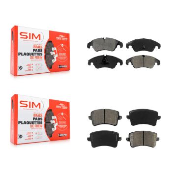 Front Rear Semi-Metallic Brake Pads Kit For Audi Q5 A4 Quattro A5 S4 S5 allroad KSM-100117