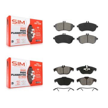 Front Rear Semi-Metallic Brake Pads Kit For Mercedes-Benz C300 C250 C230 KSM-100127