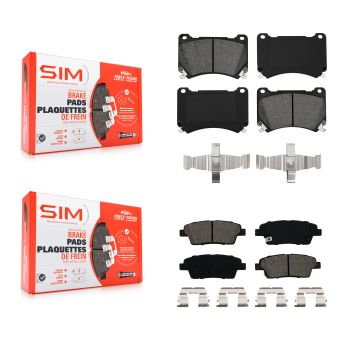 Front Rear Semi-Metallic Brake Pads Kit For Hyundai Genesis KSM-100149