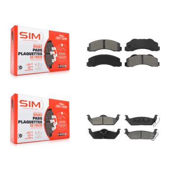 Front Rear Semi-Metallic Brake Pads Kit For 2010-2011 Ford F-150 KSM-100160