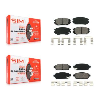 Front Rear Semi-Metallic Brake Pads Kit For Cadillac ELR Buick Cascada KSM-100165