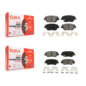 Front Rear Semi-Metallic Brake Pads Kit For Hyundai Sonata Kia Optima KSM-100169