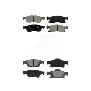 Front Rear Semi-Metallic Brake Pads Kit For Dodge Durango Jeep Grand Cherokee WK KSM-100173