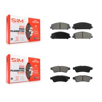 Front Rear Semi-Metallic Brake Pads Kit For Suzuki Equator KSM-100180