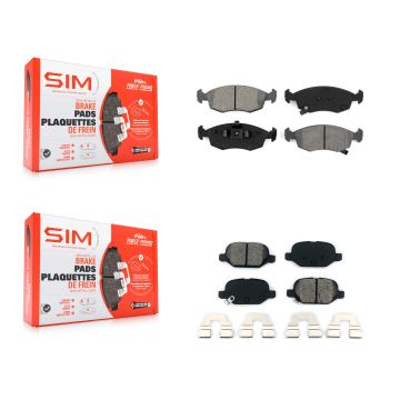 Front Rear Semi-Metallic Brake Pads Kit For Fiat 500 KSM-100192