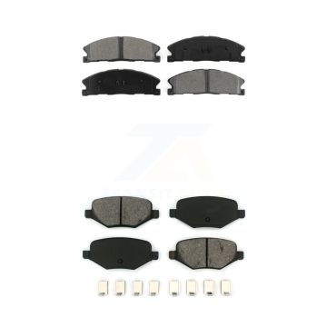 Front Rear Semi-Metallic Brake Pads Kit For Ford Explorer Police Interceptor Utility Flex KSM-100197