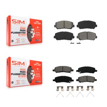 Front Rear Semi-Metallic Brake Pads Kit For 2013-2016 Dodge Dart KSM-100200
