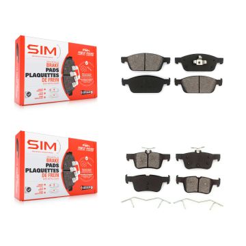 Front Rear Semi-Metallic Brake Pads Kit For Ford Escape Lincoln MKC KSM-100206
