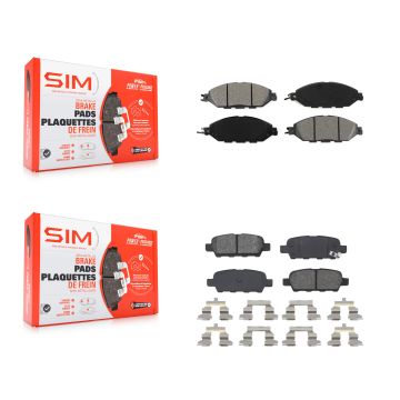 Front Rear Semi-Metallic Brake Pads Kit For Nissan Murano Pathfinder INFINITI QX60 JX35 KSM-100207