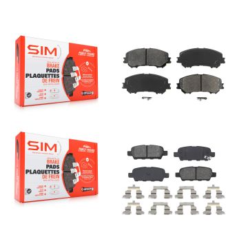 Front Rear Semi-Metallic Brake Pads Kit For Nissan Rogue Sport Qashqai KSM-100220