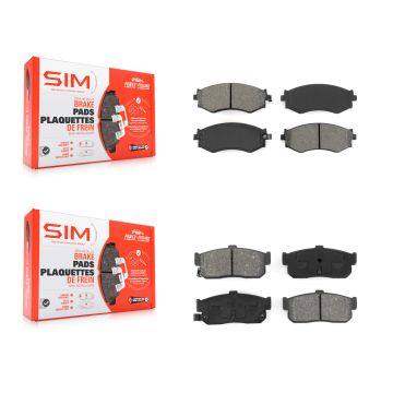 Front Rear Semi-Metallic Brake Pads Kit For Nissan Sentra INFINITI G20 KSM-100243