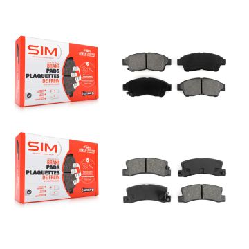 Front Rear Semi-Metallic Brake Pads Kit For Toyota Camry Celica KSM-100267