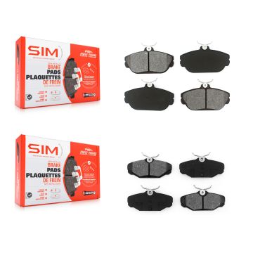 Front Rear Semi-Metallic Brake Pads Kit For Ford Taurus Mercury Sable Lincoln Continental KSM-100272
