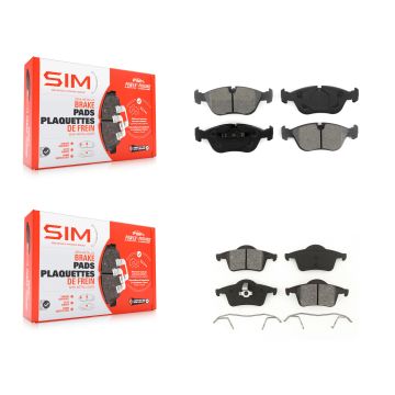 Front Rear Semi-Metallic Brake Pads Kit For 2000 Volvo V70 AWD KSM-100275