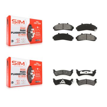 Front Rear Semi-Metallic Brake Pads Kit For Ford Ranger Explorer Mercury Mountaineer KSM-100286