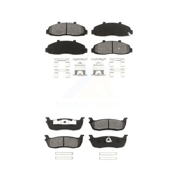 Front Rear Semi-Metallic Brake Pads Kit For Ford F-150 Heritage Lincoln Blackwood KSM-100294