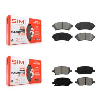 Front Rear Semi-Metallic Brake Pads Kit For 2005 Pontiac Montana FWD KSM-100300