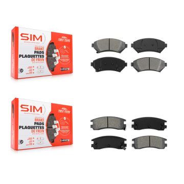 Front Rear Semi-Metallic Brake Pad Kit For Chevrolet Buick Impala Pontiac Century Montana KSM-100301