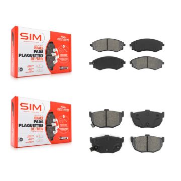 Front Rear Semi-Metallic Brake Pads Kit For Hyundai Elantra Tiburon KSM-100302