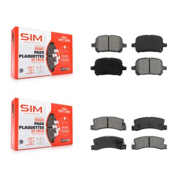 Front Rear Semi-Metallic Brake Pads Kit For Toyota Camry Lexus RX300 Solara ES300 KSM-100306