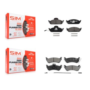 Front Rear Semi-Metallic Brake Pads Kit For Mercedes-Benz ML320 ML350 ML430 KSM-100319