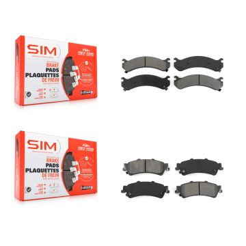 Front Rear Semi-Metallic Brake Pads Kit For Cadillac DTS DeVille GMC Sierra 3500 KSM-100326