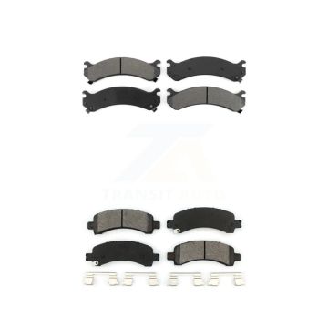 Front Rear Semi-Metallic Brake Pads Kit For GMC Chevrolet Savana 2500 Express 3500 4500 KSM-100327