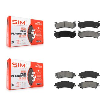 Front Rear Semi-Metallic Brake Pad Kit For Chevrolet GMC Silverado 1500 Sierra Classic XL KSM-100330
