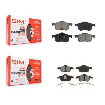 Front Rear Semi-Metallic Brake Pads Kit For Volvo S60 XC70 V70 S80 KSM-100338