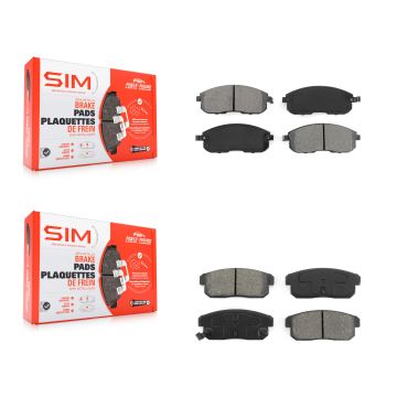 Front Rear Semi-Metallic Brake Pads Kit For Nissan Maxima INFINITI I35 I30 KSM-100345