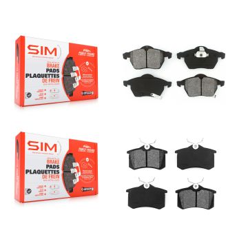 Front Rear Semi-Metallic Brake Pads Kit For Volkswagen Passat Audi A4 KSM-100349