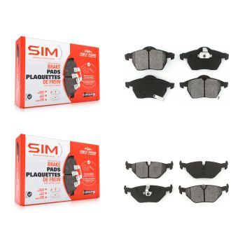 Front Rear Semi-Metallic Brake Pads Kit For Saab 9-5 KSM-100351