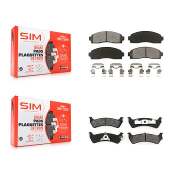 Front Rear Semi-Metallic Brake Pads Kit For 2001 Ford Explorer Sport KSM-100357