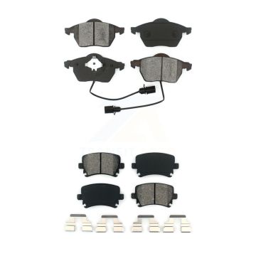 Front Rear Semi-Metallic Brake Pads Kit For Audi A4 Quattro 3.2L/2.0L KSM-100362