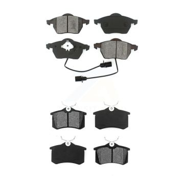Front Rear Semi-Metallic Brake Pads Kit For Volkswagen Passat Audi A4 Quattro A6 S6 KSM-100365