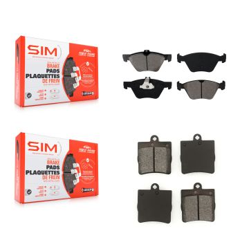 Front Rear Semi-Metallic Brake Pads Kit For Chrysler Crossfire Mercedes-Benz SLK320 KSM-100370