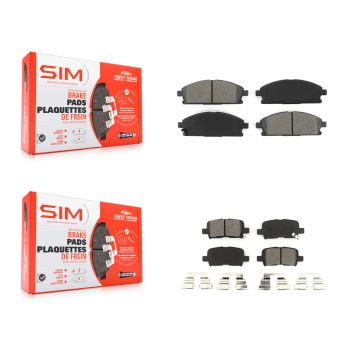 Front Rear Semi-Metallic Brake Pads Kit For 2003-2006 Acura MDX KSM-100374