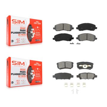 Front Rear Semi-Metallic Brake Pads Kit For Jeep Patriot Mitsubishi Lancer Dodge Compass KSM-100381