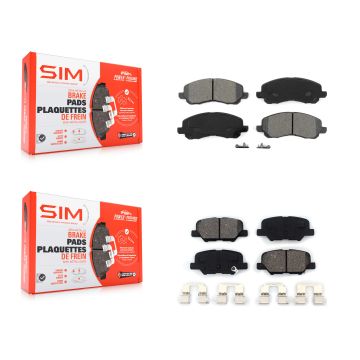 Front Rear Semi-Metallic Brake Pads Kit For Mitsubishi RVR Outlander Sport KSM-100382