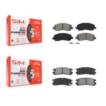 Front Rear Semi-Metallic Brake Pads Kit For Mitsubishi Chrysler Sebring Eclipse Galant KSM-100383