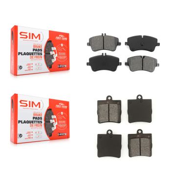 Front Rear Semi-Metallic Brake Pads Kit For Mercedes-Benz C230 C240 SLK280 SLK300 KSM-100387